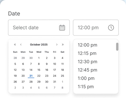 Schedule now<br>send later